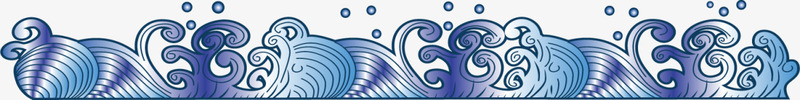 蓝色渐变汹涌海浪png免抠素材_新图网 https://ixintu.com 6月8号 世界海洋日 大海 汹涌海浪 海水 自然 蓝色海浪