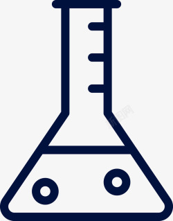 锥形瓶图片化学实验锥形瓶图标高清图片
