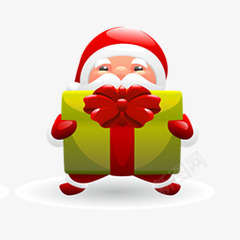 手绘合成圣诞老人来送礼物png免抠素材_新图网 https://ixintu.com 合成 圣诞老人 礼物
