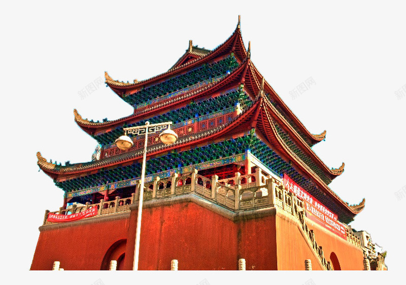 古典城楼png免抠素材_新图网 https://ixintu.com png图形 中国风 古建筑 城楼 建筑物 装饰