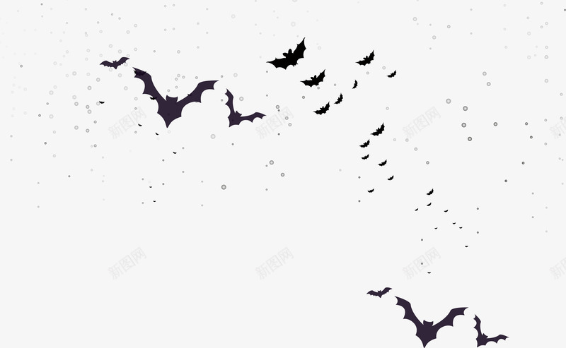 成群的蝙蝠png免抠素材_新图网 https://ixintu.com 万圣节 不祥 成群 蝙蝠 黑色