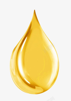 金色透明水滴液体素材