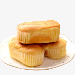 菠菜面包装长条裹纸蛋糕高清图片