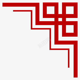 红色方格中国古风边框png免抠素材_新图网 https://ixintu.com 中国 古风 方格 素材 红色 边框