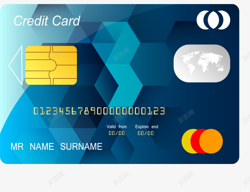 芯片信用卡png免抠素材_新图网 https://ixintu.com 信用卡 刷卡消费 矢量素材 银联支付 银行卡 银行卡模型