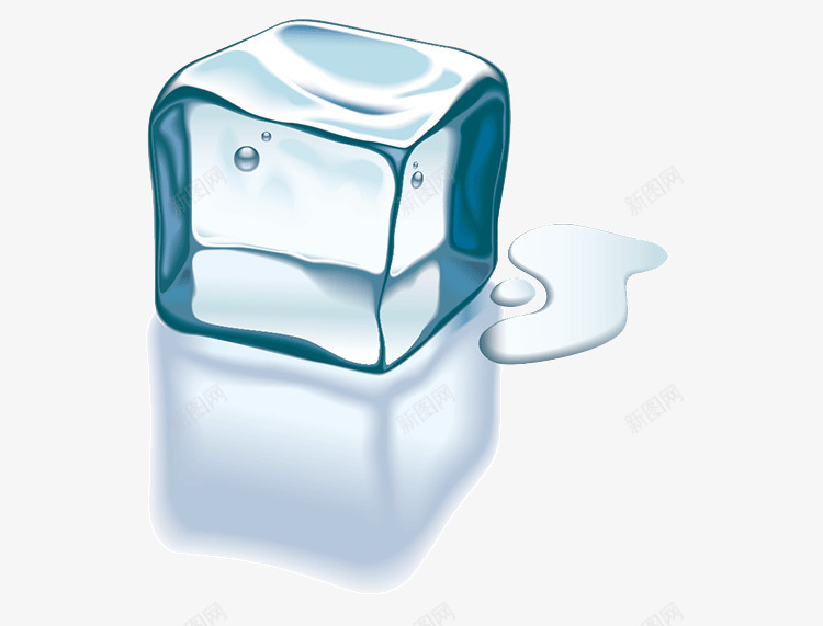 融化的冰块png免抠素材_新图网 https://ixintu.com 免费 冰冻 冰块 冷藏 卡通 大冰块 手绘 水 设计