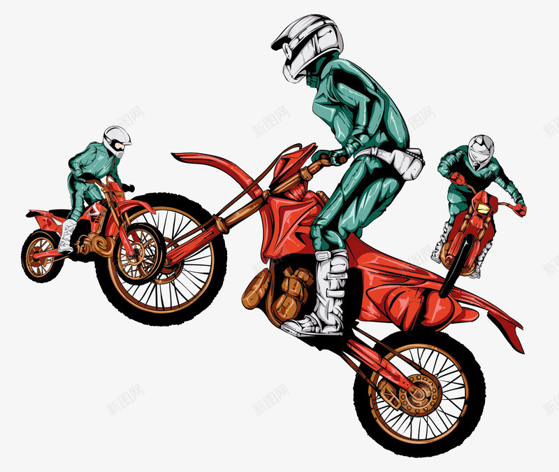 卡通摩托上手png免抠素材_新图网 https://ixintu.com 俱乐部 卡通摩托车手 摩托车 比赛 激情 赛车 赛车手 速度