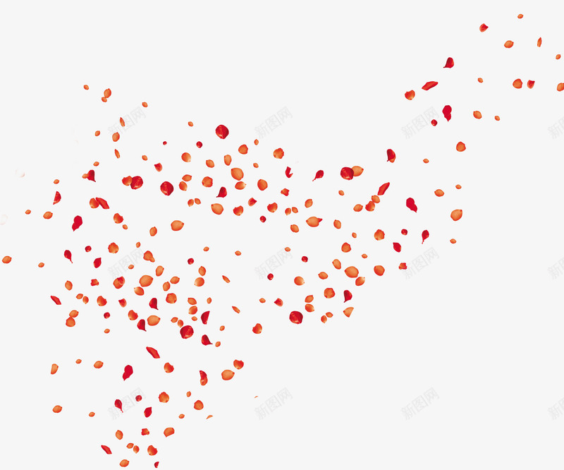 玫瑰花瓣png免抠素材_新图网 https://ixintu.com 婚博会 婚恋 漂浮素材 玫瑰花瓣 红色花瓣 背景装饰 装饰