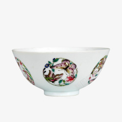 空碗简洁的白瓷碗高清图片