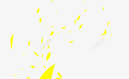 黄色花瓣碎片飘落装饰png免抠素材_新图网 https://ixintu.com 碎片 花瓣 装饰 飘落 黄色