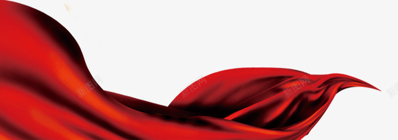 红色绸缎装饰png免抠素材_新图网 https://ixintu.com 图案 红色 绸缎 装饰 设计