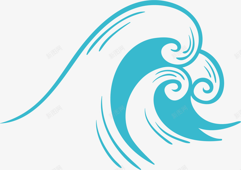 世界海洋日手绘海浪png免抠素材_新图网 https://ixintu.com 一个海浪 世界海洋日 大海 手绘海浪 海流 蓝色海浪