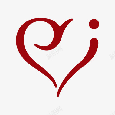 红心背景爱心logo图标图标