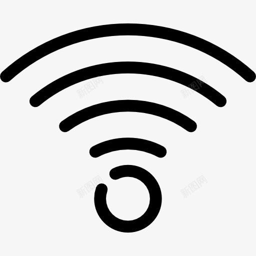 WiFi信号全图标png_新图网 https://ixintu.com 互联网连接 技术 无线网络 无线连接 连接