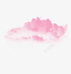 云朵点缀粉色云彩高清图片