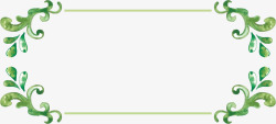 绿色框架绿色春季花藤框架高清图片