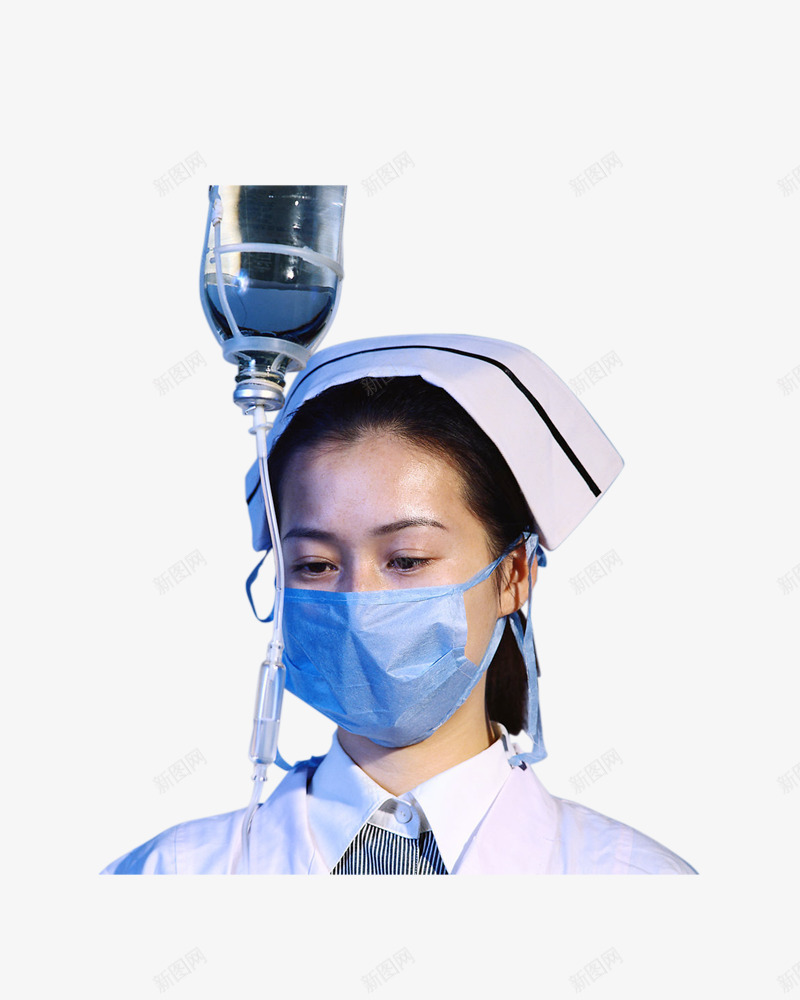 输液瓶和护士png免抠素材_新图网 https://ixintu.com 医生 口罩 护士 漂亮护士 输液瓶