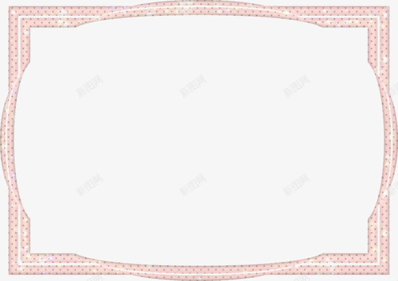 粉色少女相框png免抠素材_新图网 https://ixintu.com 免费png素材 好看 少女 幻想 相框