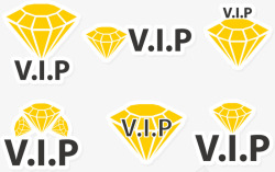 钻石堆VIP钻石矢量图高清图片