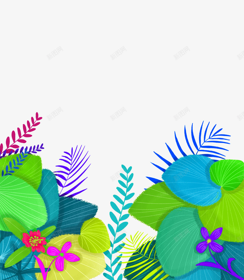 春季植物叶子装饰边框png免抠素材_新图网 https://ixintu.com 叶子 春季 植物 装饰边框