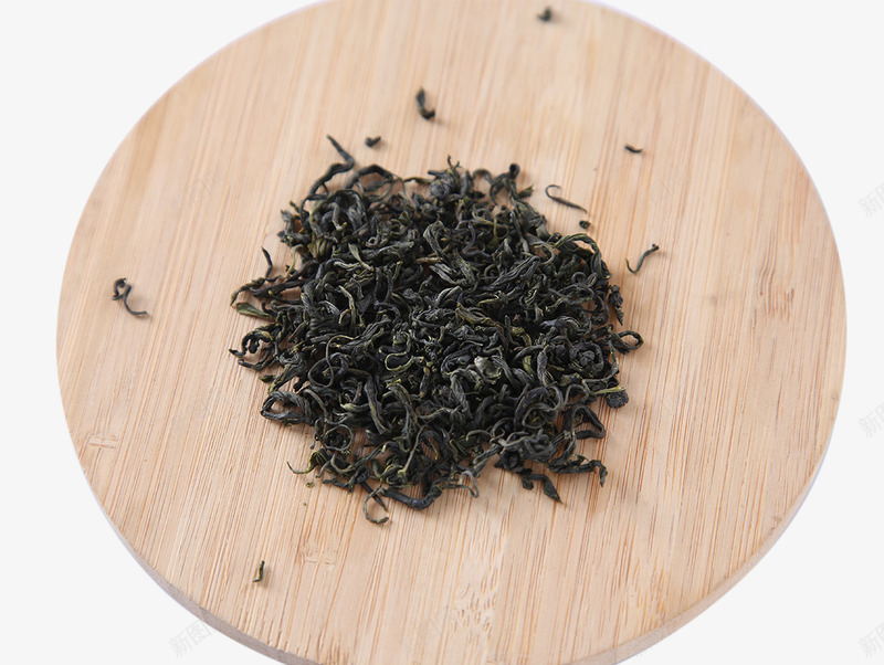砧板上的绿茶png免抠素材_新图网 https://ixintu.com 叶子 圆形 木板 绿色 茶叶