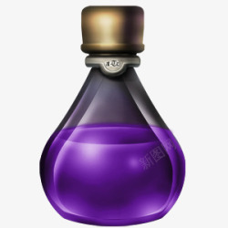 紫色的瓶子素材