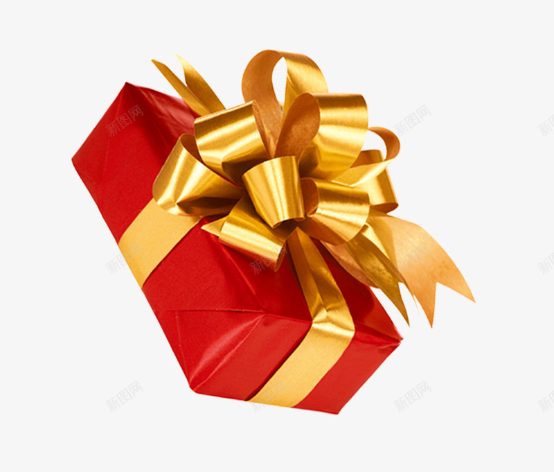 金色丝带礼物盒png免抠素材_新图网 https://ixintu.com 包装盒 盒子 礼品 礼品盒 礼物 礼物盒 精美 纸盒 自然