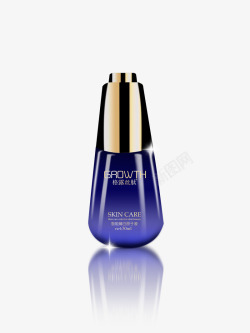 化妆瓶设计蓝瓶化妆品高清图片