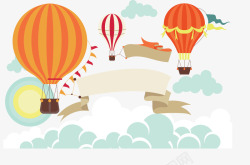飞行飞行路线热气球飞行高清图片