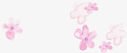 春季粉色花朵文艺装饰素材
