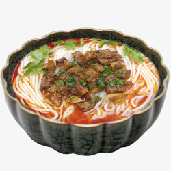 葛粉汤一碗牛肉米线高清图片