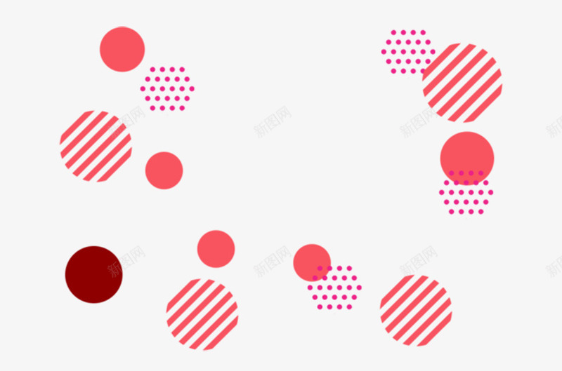 创意卡通扁平红色圆形形状png免抠素材_新图网 https://ixintu.com 创意 卡通 圆形 形状 扁平 红色