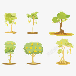 各种树木的图矢量图素材