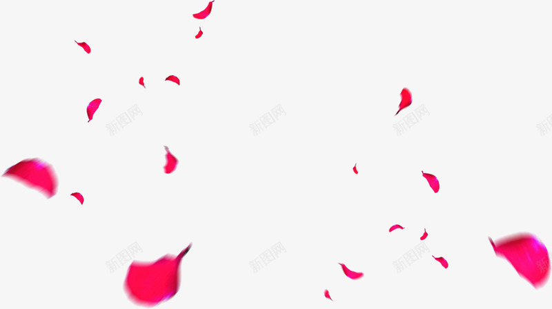 枚红色花瓣婚礼三折页png免抠素材_新图网 https://ixintu.com 图片 婚礼 红色 花瓣