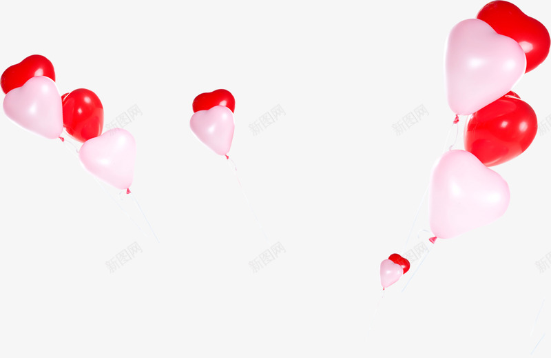 红色粉色气球宣传海报png免抠素材_新图网 https://ixintu.com 宣传 气球 海报 粉色 红色