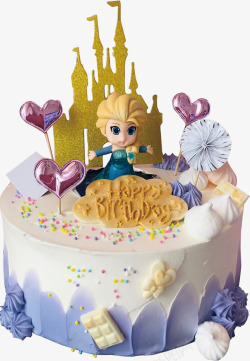 PNG公主唯美可爱公主生日蛋糕高清图片