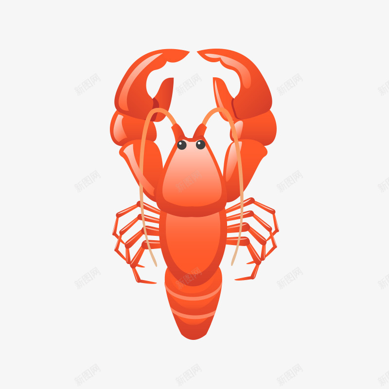 龙虾虾类png免抠素材_新图网 https://ixintu.com 海鲜 美食 虾类 食物 龙虾