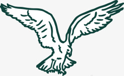 鸟类秃鹰对称的卡通秃鹰矢量图高清图片