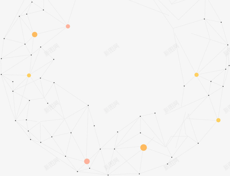 彩色网状相连远点png免抠素材_新图网 https://ixintu.com 彩色 相连 网状