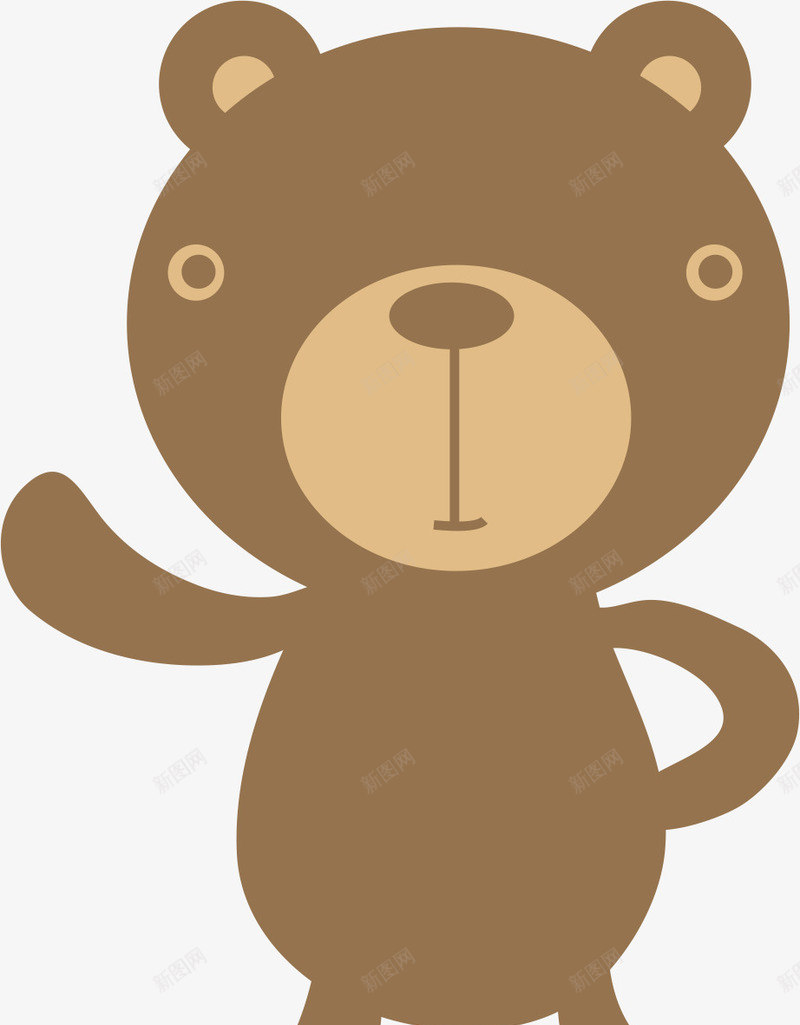 手绘玩具熊png免抠素材_新图网 https://ixintu.com AI 儿童 卡通 可爱 小熊 手绘 棕色 玩具 玩具熊 线条
