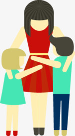 母亲png免抠素材_新图网 https://ixintu.com 卡通 孩子 拥抱 母亲 母亲节