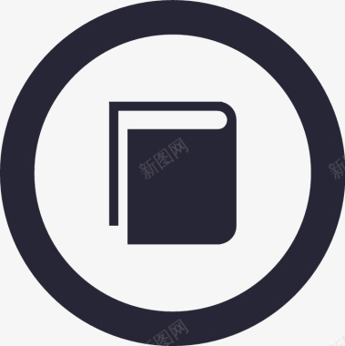 icon67圆形书本图标图标