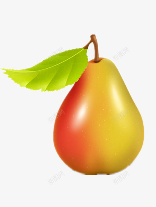 一个非常精致的小梨png免抠素材_新图网 https://ixintu.com 产品实物 好看的小梨 漂亮的梨子 精致的梨子