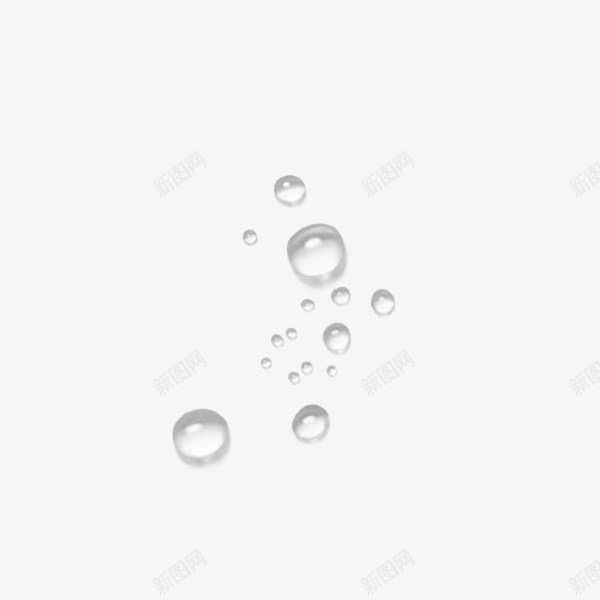 透明水珠png免抠素材_新图网 https://ixintu.com 下雨了 圆形 干净 水滴 白色