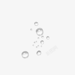 圆形水滴透明透明水珠高清图片