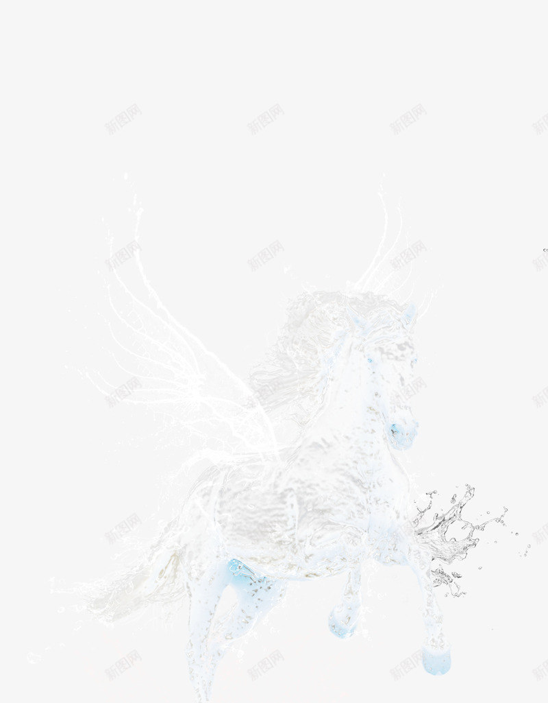 水晶马海报欢迎png免抠素材_新图网 https://ixintu.com 下载 水晶 素材欢迎 马海报