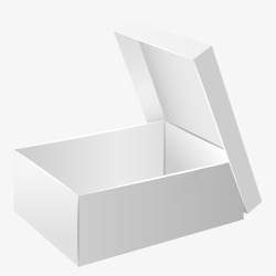 拆开的盒子扁平白色盒子矢量图高清图片