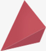 粉色立体几何形状广告素材