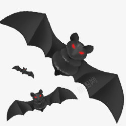 恐怖的怪物蝙蝠图标高清图片