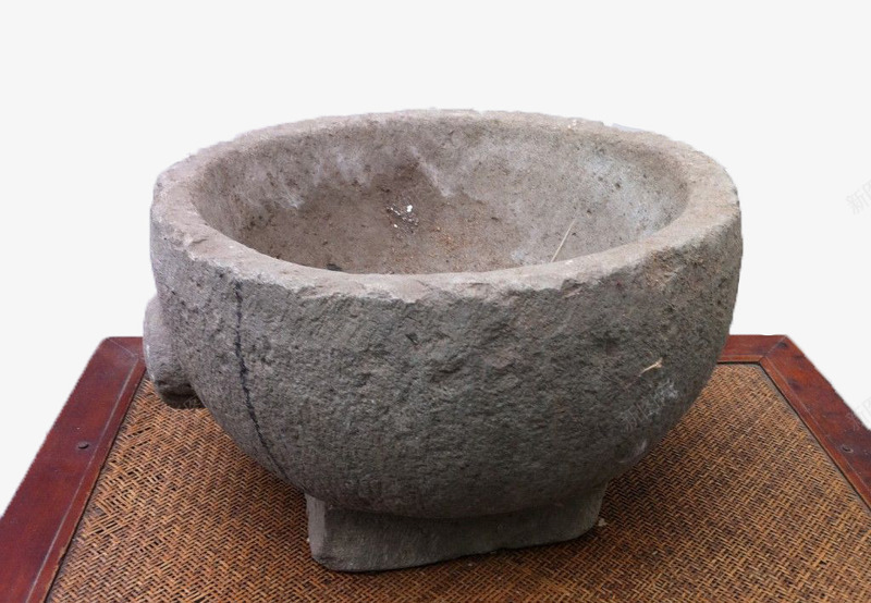 石头石器捣药容器png免抠素材_新图网 https://ixintu.com 容器 捣药 石台 石器 石头